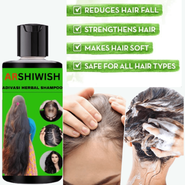 Arshiwish Adivasi hair Shampoo original, Adivasi herbal hair Shampoo for hair growth, Hair Fall Control, For women and men,200 ml Pack Of 1 - Image 6