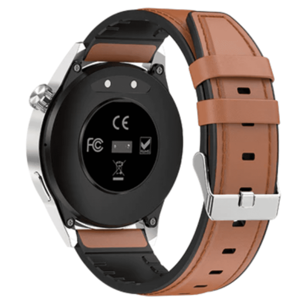 Black Zone Active Full Touch Smart Watch 1.3" Display, Leather Strap, & All - Image 2