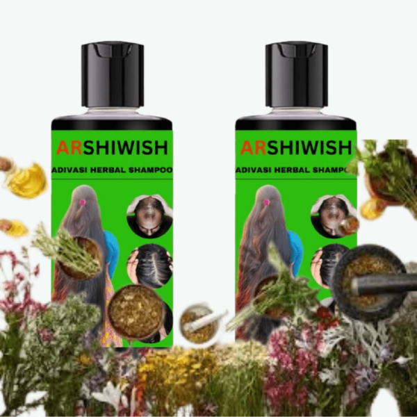 Arshi Herbal Shampoo Pack of 2 |  Up to 94% Stronger Hair* | Up to 93% Less Hair Fall | For Men and Women