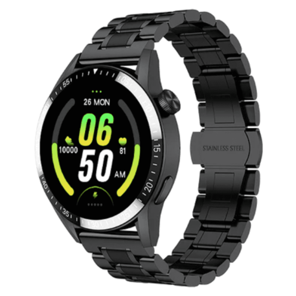 Fire-Boltt Invincible Plus 1.43" AMOLED Display Smartwatch with Bluetooth Calling, TWS Connection, 300+ Sports Modes, 110 in-Built Watch Faces, 4GB Storage & AI Voice Assistant (Black SS) - Image 3