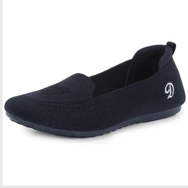 Round-Toe Slip-On Walking Shoes