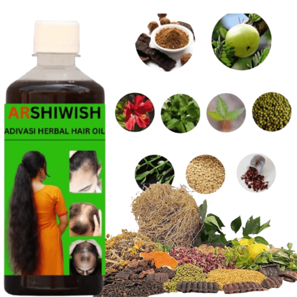 AR Adivasi  Herbal Shampoo For - 2 Ayurvedic Products Kit -For All Hair- Anti HairFall Oil + AntiHairfall Shampoo  Hair Growth Serum - Image 7