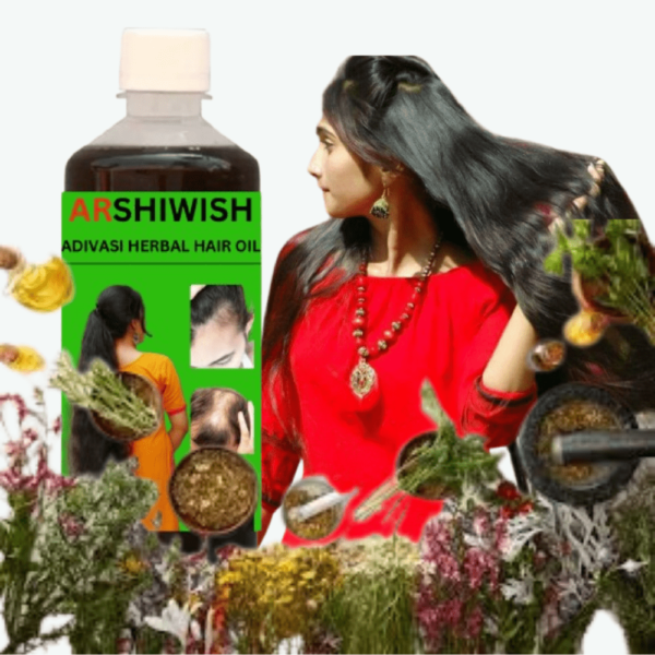 Arshiwish Adivasi Herbal Hair Oil - Ayurvedic Hair Growth Oil  with for Promoting Hair Growth - 175 ml | Controls Hair Fall | Strengthens Hair - Image 8