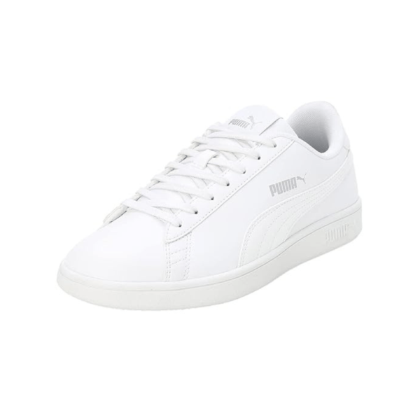 Puma mens Smash V2 L White-White Sneakers