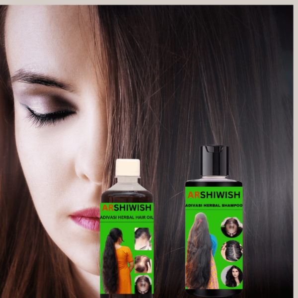 AR Adivasi  Herbal Shampoo For - 2 Ayurvedic Products Kit -For All Hair- Anti HairFall Oil + AntiHairfall Shampoo  Hair Growth Serum - Image 4