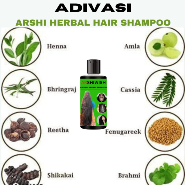 Arshiwish Adivasi hair Shampoo original, Adivasi herbal hair Shampoo for hair growth, Hair Fall Control, For women and men,200 ml Pack Of 1 - Image 5