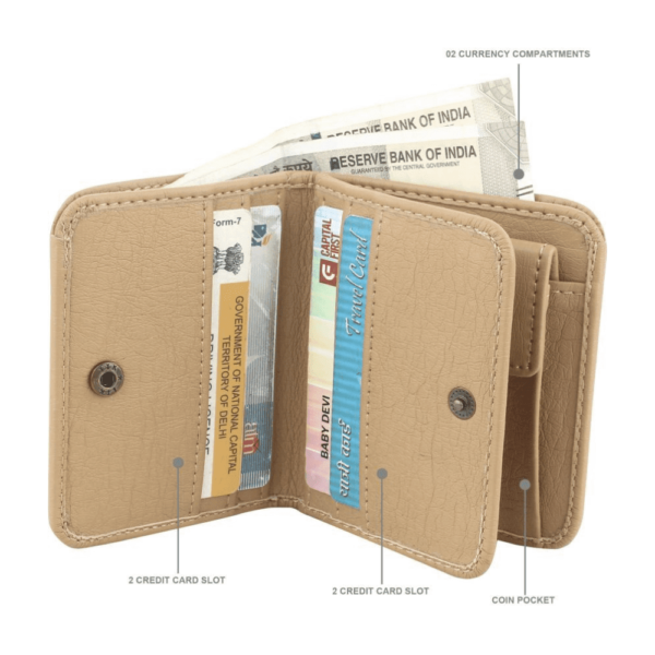 ibex Men Casual Beige Artificial Leather Wallet - Image 2