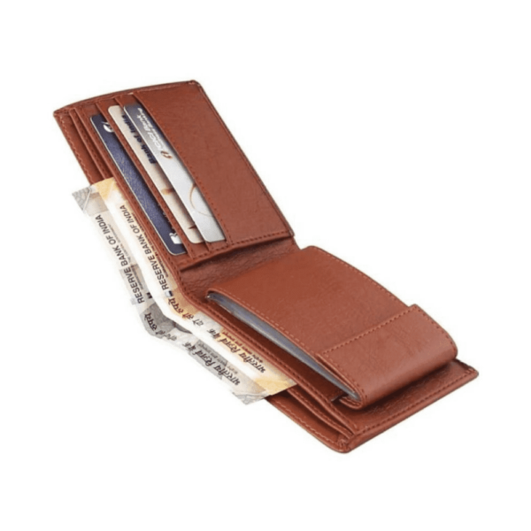 SAMTROH Tan Wallet for Men's,5 Card Slot Stylish Wallet. - Image 2