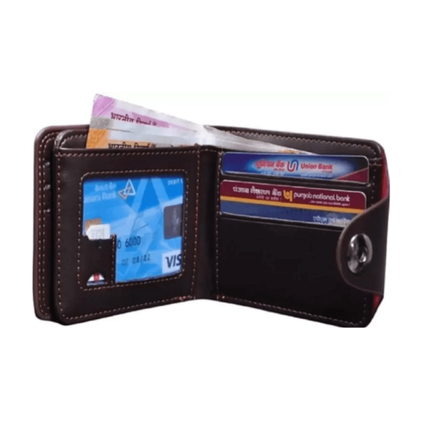 DHAEY Korean Men's Short Wallet Wallet Purse Fashion Trend Suitable for Leisure for Gift (Color : Black) - Image 2